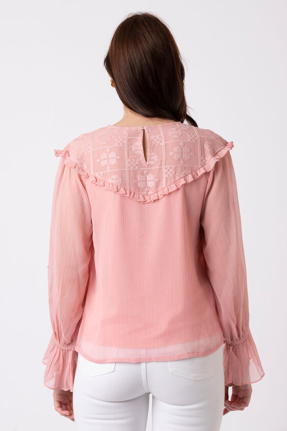 Blush Solid Straight Top, Blush, image 4